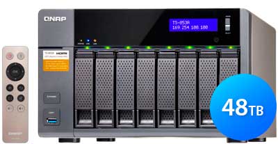TS-853A Qnap - Storage NAS 8 bay 48TB p/ Hard Disks e SSD SATA