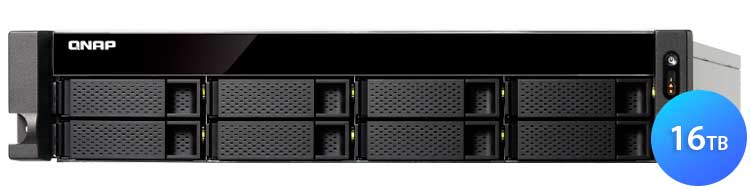 TS-863XU-RP 16TB Qnap - Storage NAS 8 baias