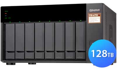 TS-873 Qnap - NAS Storage 128TB para hard disks SATA Externo
