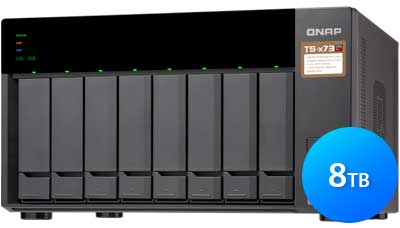 TS-873 Qnap - NAS Storage 8TB para hard disks SATA Externo