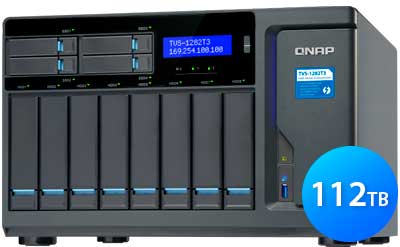 TVS-1282T3 112TB Qnap - Storage NAS 8 baias