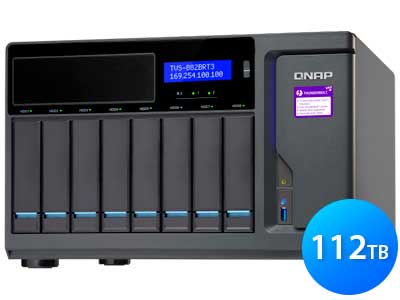 Qnap TVS-882BRT3 112TB - Storage NAS 8 baias