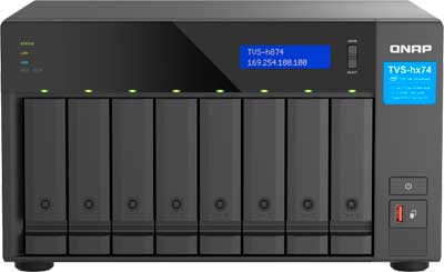 TVS-h874 Qnap - Storage NAS 8 Baias p/ HDD SATA/SSD/NVMe