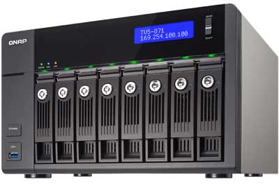 NAS 8 bay TVS-871 Qnap - NAS server 8 baias SATA