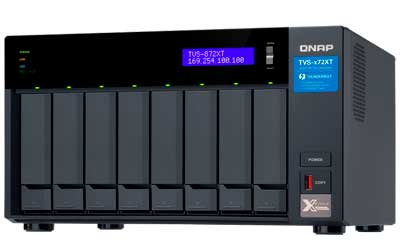 Qnap TVS-872XT, storage NAS 96TB Thunderbolt 3