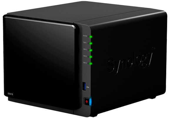 Synology DS416 DiskStation - Servidor NAS 4 Bay p/ HDD SATA