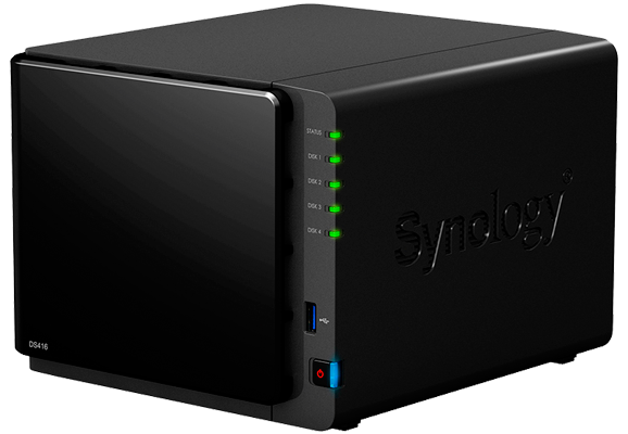 Synology DS416 DiskStation - Servidor NAS p/ 4 hard disks SATA