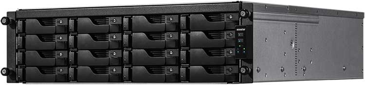 Lockerstor 16R Pro AS7116RDX Asustor - Storage NAS 16 Baias p/ HDD/SSD SATA
