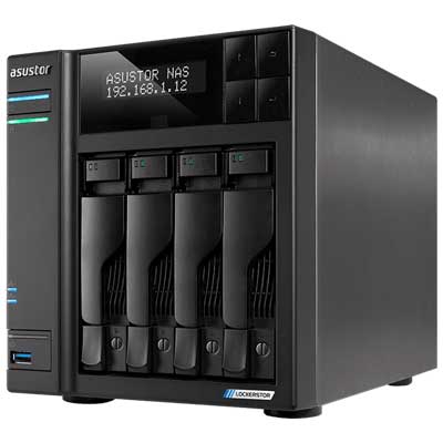 Lockerstor 4 AS6604T Asustor - Storage NAS 4 Baias p/ HDD/SSD SATA