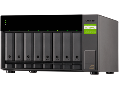 Qnap TL-D800C - JBOD desktop 8 baias e USB USB 3.2 Tipo C