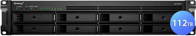 RS1221RP+ 112TB Synology RackStation - Storage NAS rackmount 2U SATA