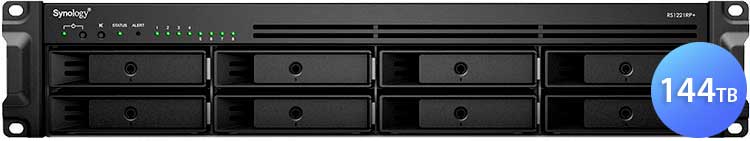 RS1221RP+ 144TB Synology RackStation - Storage NAS rackmount 2U SATA