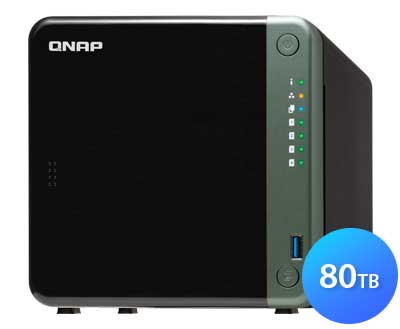 TS-453D Qnap - Servidor NAS 4 baias 80TB hot-swappable SATA