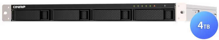 TS-453DU-RP 4TB Qnap - Storage NAS Rackmount 4 baias SSD SATA