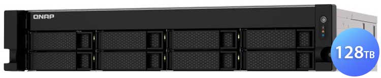 TS-853DU-RP 128TB Qnap - Storage NAS 8 Baias hot swappable e conexão 2,5GbE