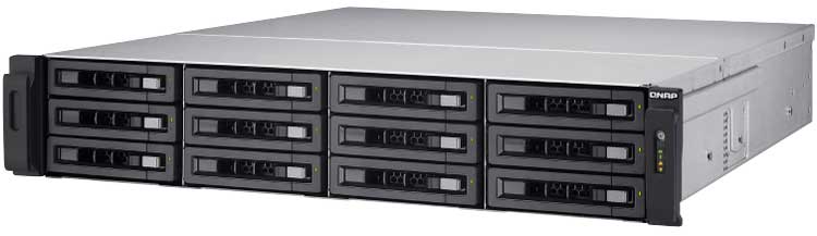 TVS-EC1280U-SAS-RP R2 Qnap - Storage SAS 12 baias Rackmount