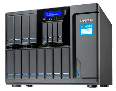 TS-1685 Qnap - Storage Server NAS, DAS ou IP SAN para 12 HDD e 4 SSD SATA