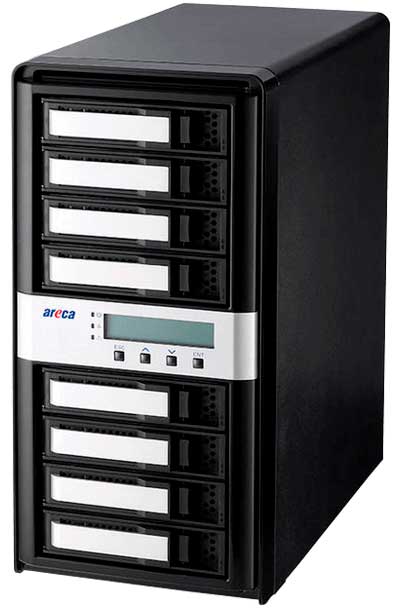 ARC-8050T2 - Storage DAS Thunderbolt 2 com 8 baias SATA
