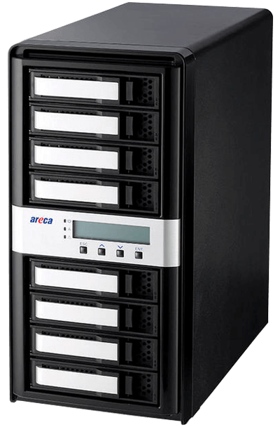 ARC-8050T2 - Storage DAS Thunderbolt 2 com 8 baias SATA
