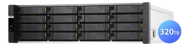 Qnap ES1686dc 320TB - Storage NAS 3U Enterprise ZFS SATA/SAS/SSD