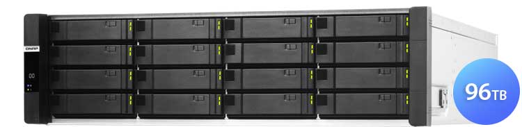 Qnap ES1686dc 96TB - Storage NAS 3U Enterprise ZFS SATA/SAS/SSD