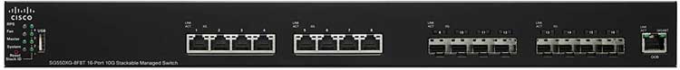 Cisco SG550XG-8F8T - Switch Gerenciável com 16 Portas 10 Gigabits