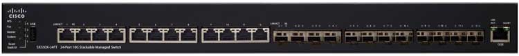 Cisco SX550X-24FT - Switch Gerenciável 24 Portas 10 Gigabits SFP+