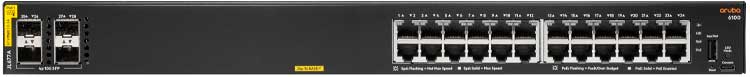 JL677A Aruba HPE - Switch CX 6100 24G PoE 4SFP 24 portas LAN Gigabit