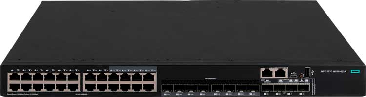 R8M25A HPE - Switch 24 portas LAN FlexNetwork 5520 24G 4SFP+ HI