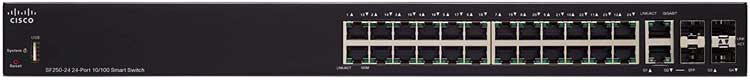 Cisco SF250-24 - Switch Gerenciável 24 portas LAN e 4 SFP/RJ45