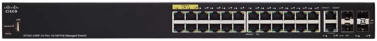 Cisco SF350-24MP - Switch Gerenciável com 24 Portas PoE