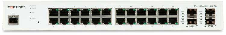 FS-224E FortiSwitch - Switch 24 portas LAN Gigabit RJ-45 e 4SFP