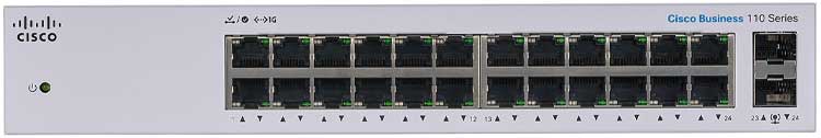 Switch 24 Portas Não Gerenciável Cisco Business Switch CBS110-24T