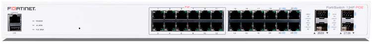 FS-124F-POE FortiSwitch - Switch 24 portas Gigabit RJ-45 PoE e 4SFP+