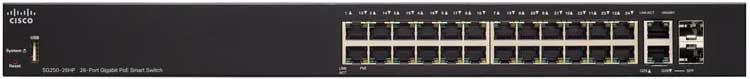 Cisco SG250-26HP - Switch Gerenciável com 26 Portas PoE
