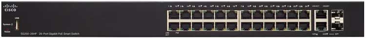 Cisco SG250-26HP - Switch Gerenciável com 26 Portas PoE