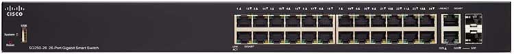 Cisco SG250-26 - Switch 26 portas 24x LAN e 2x Uplink