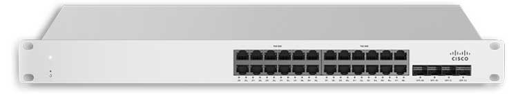 MS225-24-HW Meraki Cisco - Switch 24 portas LAN Gigabit Layer 3