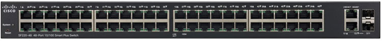 Cisco SF220-48 - Switch Gerenciável 48 portas LAN e 2 SFP/RJ45
