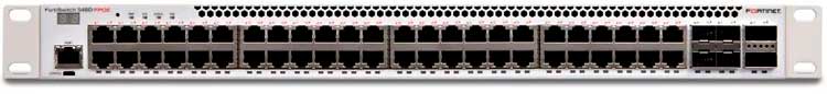 FS-548D FortiSwitch - Switch 48 portas Gigabit RJ-45 4SFP+ e 2QSFP