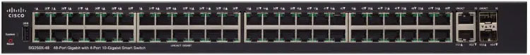 Cisco SG250X-48 - Switch Gerenciável 48 portas LAN e 4 10GbE Gigabit