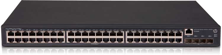 JH326A HPE - Switch 48 portas FlexNetwork 5130 48G PoE+ 4SFP+ 1-slot HI