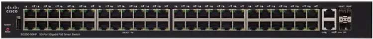Cisco SG250-50HP - Switch Gerenciável com 50 Portas PoE