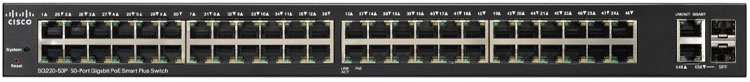 Cisco SG220-50P - Switch Gerenciável com 50 Portas PoE