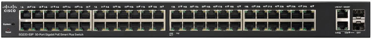 Cisco SG220-50P - Switch Gerenciável com 50 Portas PoE