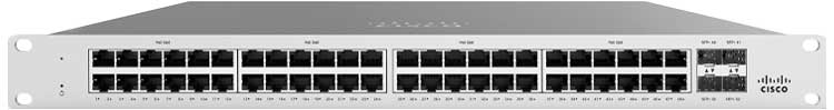 MS125-48-HW Meraki Cisco - Switch 48 portas LAN Gigabit Layer 2