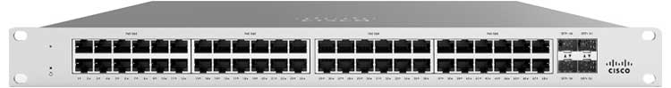 MS120-48LP-HW Meraki Cisco - Switch 48 portas PoE LAN Gigabit Layer 2