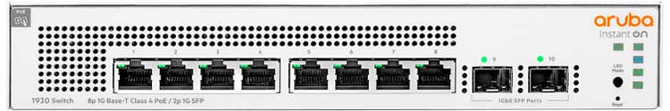 JL681A Aruba - Switch 8 portas Gigabit LAN Instant On 1930 8G HPE PoE