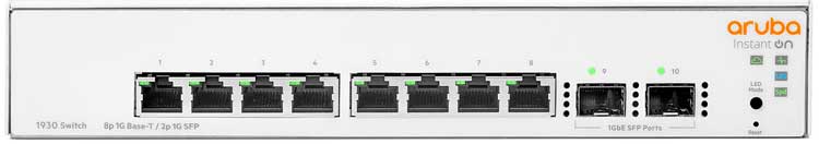 JL680A Aruba - Switch 8 portas Gigabit LAN Instant On 1930 8G HPE