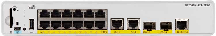 C9200CX-12T-2X2G Catalyst Cisco - Switch 12 portas Gigabit Data Only